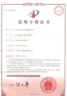 发明专利证书：新型环保的环氧树脂制造方法